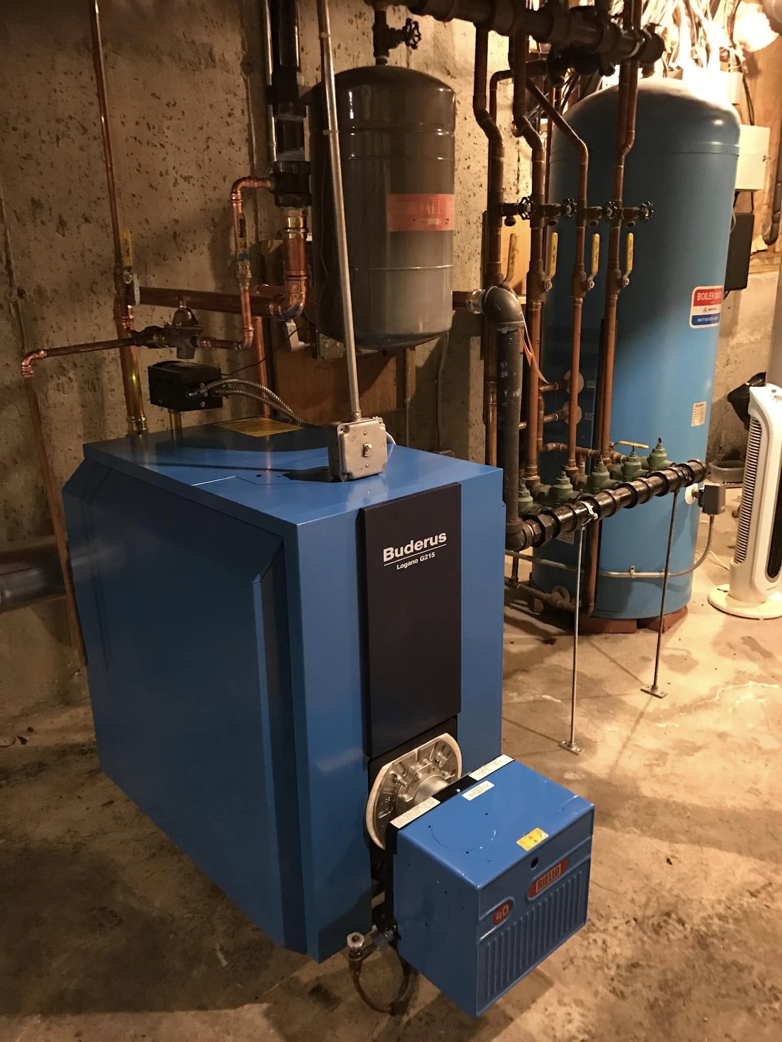 Boiler and hot-water equipment